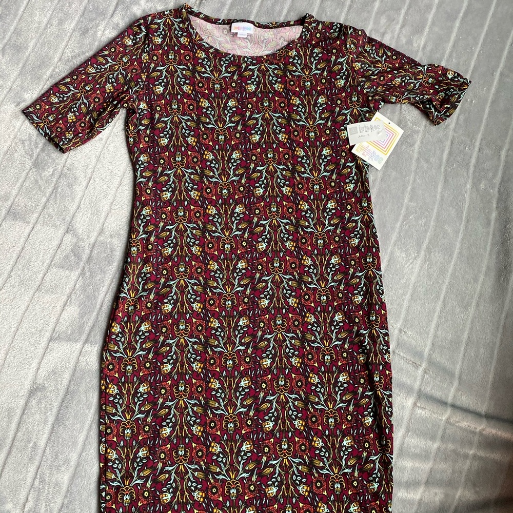 LuLaRoe Julia Dress Size S